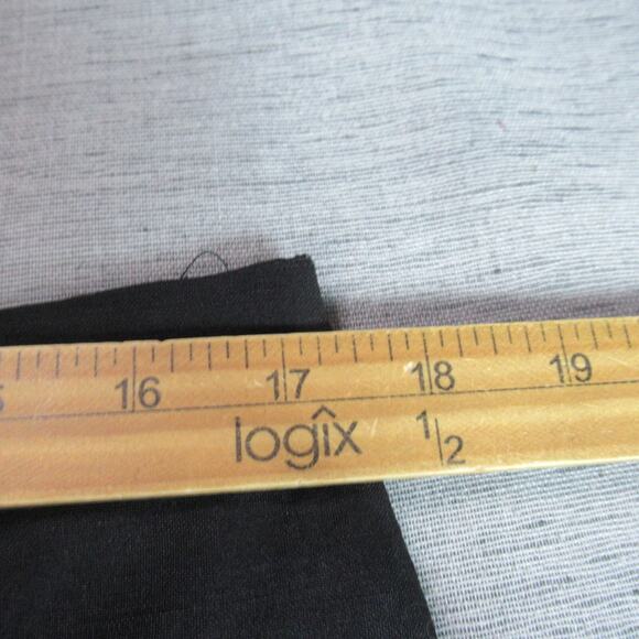 Jennifer & Grace Skirt Women Size 14 Black A-Line Linen Blend Career Office Work - Picture 6 of 9